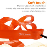 WEST BIKING TPU Inner Tube 700C Ultralight 27G 18 23 25 28C Road Bike Pneumatic Tire Presta Valve Bike Accessories