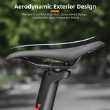 WEST BIKING Ultralight Carbon Fiber Speed Saddle Hollow Road Bike Seat Short Nose Racing Bike Saddle Triathlon Bike Accessories