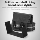 WEST BIKING Waterproof Bicycle Trunk Bag Expandable 13-25L Bike Cargo Carrier Bag 2 Bottle Pockets Rear Rack Travel Suitcase