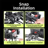 WEST BIKING Waterproof Bike Phone Handlebar Bag Adjustable Touch Screen Support Bicycle Front Bag Quick Release Handle Extension