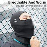 WEST BIKING Winter Cycling Skiing Warm Balaclava Breathable Mask Full Face Protection Double Layer Thickening Thermal Sport Gear
