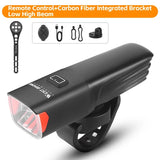 WEST BIKING Wireless Remote Control Headlights 1000 Lumens High/Low Beam Bicycle Front Light Detachable Reversible Lamp Head