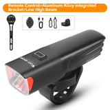 WEST BIKING Wireless Remote Control Headlights 1000 Lumens High/Low Beam Bicycle Front Light Detachable Reversible Lamp Head