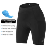 WEST BIKING Women's Cycling Shorts Padded Foam Summer MTB Road Bike Sports Racing Shorts With Pockets Biker Compression Shorts