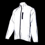 WOSAWE Full Reflective Cycling Jacket Winter Autumn Bicycle Windbreaker Bike Soft Windproof Waterproof Running Jacket Men's Coat