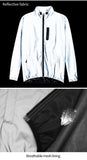 WOSAWE Full Reflective Cycling Jacket Winter Autumn Bicycle Windbreaker Bike Soft Windproof Waterproof Running Jacket Men's Coat