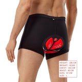 WOSAWE Men's Cycling Shorts Breathable Mesh Cycling Underpant Gel Pad Shockproof MTB Bike Shorts Man Shorts Underwear