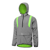 WOSAWE Reflective Men's Jacket Unisex Full Reflective Bike Jacket Running Jacket Breathable Windproof Waterproof Cycling Jacket