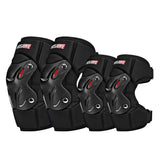 WOSAWE Thickened Anti-shock Anti-fall Elbow Knee Pad Universal Motorcycle Protective Kneepad For Men And Women Leg Armor Knee