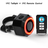 WSDCAM Bike Alarm Wireless Waterproof Bicycle Vibration Alarm USB Charging Remote Control Motorcycle Alarm Security Protection