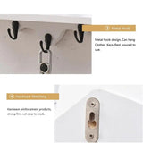 Wall Key Organizer Cartoon Wooden Entryway Hooks Home Décor Accents Shelf With Bat Shape For Living Room Bedroom Entrance Hall