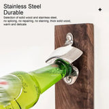 Wall Mounted Magnetic Beer Bottle Opener Stainless Steel Wine Opener Bar Tool Kitchen Gadgets Christmas Gift