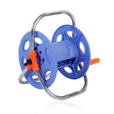 Water Hose Reel Rust Resistant Stainless Steel Handle Portable Space Saving Tool Store Hose