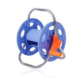 Water Hose Reel Rust Resistant Stainless Steel Handle Portable Space Saving Tool Store Hose