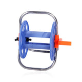 Water Hose Reel Rust Resistant Stainless Steel Handle Portable Space Saving Tool Store Hose