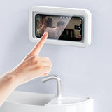 Waterproof Shower Phone Holder Rotatable Shower Case For Phone On The Wall Shelf Bathroom Shower Wall Mount Box For Smartphones