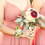 Wedding Bridal Wrist Flower Bridal Bridesmaid Wrist Flower Corsages Bridesmaid Wrist Flower Corsage Hand Flower Decor For