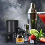 Whiskey Ice Ball Maker Clear Silicone Ice Cube Maker Tray Sphere Crystal Clear 2.5 Inch Whiskey Transparent Round Ice Box Mold