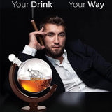 Whiskey Shaker-Gift FOR MEN'S Fathers-Home Bar Wine Decoration, Spirits, Bourbon Whiskey, Vodka, 1000mL
