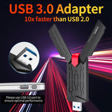 WiFi 6 USB Adapter Dual Band AX1800 2.4G 5GHz Wireless WiFi 6 Dongle Network Card USB 3.0 WiFi Adapter Win10