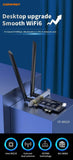 WiFi 6E AX210 5374Mbps Tri Band 2.4G/5G/6Ghz Wireless Adaptador PCIE Adapter Bluetooth 5.2 Network WiFi Card For PC Win 10/11