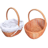 Wicker Basket Picnic Rattan Wicker Basket Garden Harvest Rattan Fruit Basket Storage Basket For Fruit Clothes Food Candy Toys