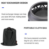 Widesea Camping Cooking System Heat Exchanger Outdoor Gas Stove Burner Tourist Pot Cup Cookware Tableware Tourism Bowler Dishes