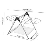 Wing Clothes Airer Extendable Heavy Duty Laundry Drying Rack Outdoor Travel Essentials For Home Hotel Caravan Camping Laundry