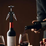 Wing Corkscrews Sturdy Wine Corkscrew Opener With Anti-Slip Handle Rotating Operation Bottle Openers For Winery Banquets Home
