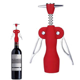 Wing Corkscrews Sturdy Wine Corkscrew Opener With Anti-Slip Handle Rotating Operation Bottle Openers For Winery Banquets Home