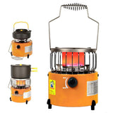 Winter Heating Stove Portable 2 In 1 Camping Stove Gas Heater Outdoor Warmer Propane Butane Household Heater Cooking Stove