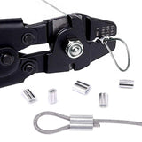 Wire Rope Crimping Tool Wire Rope Swager Crimpers Fishing Plier with Crimp Sleeves Kit