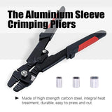 Wire Rope Crimping Tool Wire Rope Swager Crimpers Fishing Plier with Crimp Sleeves Kit