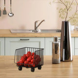 Wire Storage Baskets Fruit Vegetable Basket For Kitchen Kitchen Organization And Storage Metal Wire Storage Basket Organizer