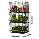 Wire Storage Baskets Fruit Vegetable Basket For Kitchen Kitchen Organization And Storage Metal Wire Storage Basket Organizer