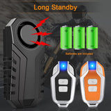 Wireless Bicycle Vibration Alarm Waterproof Motorcycle Alarm Remote Control Anti-theft Detector System Motorcycle Safety Tool