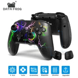 Wireless Controller For Nintendo Switch OLED Console Pro Gamepad with Rechargeable Battery Programmable Turbo Function RGB Light