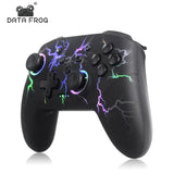 Wireless Controller For Nintendo Switch OLED Console Pro Gamepad with Rechargeable Battery Programmable Turbo Function RGB Light