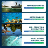 Wireless Fish Finder Go Pro Camera 64G Wifi Water Pressure Switch Transparent Bait Underwater Fisherman Fishing Surveillance
