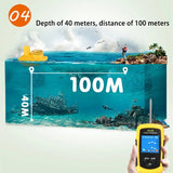 Wireless Sonar Fish Finder Color Screen Depth 40M Distance 100M Fishing Detector River Sea Pool Lake Protable Fishing Tool