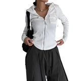 Women Zip Up Hoodie Jacket Casual Solid Color Long Sleeve Sweatshirt with Pockets Autumn Streetwear
