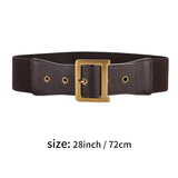 Womens Versatile Fashion Elastic Wide Waistband With Retro Style Waistband Versatile Elastic Waistband Waistband