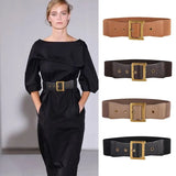 Womens Versatile Fashion Elastic Wide Waistband With Retro Style Waistband Versatile Elastic Waistband Waistband
