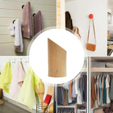 Wood Entryway Hat Rack Wall Wood Coat Rack Hanger Portable Adhesive Handmade Coat Hook Decorative Wood Coat Pegs For Living Room