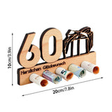 Wooden Birthday Money Holder Unique Adult Gift 5 Holes Money Holder Gifts For Cash Wooden Money Holders For Birthday