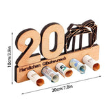 Wooden Birthday Money Holder Unique Adult Gift 5 Holes Money Holder Gifts For Cash Wooden Money Holders For Birthday