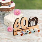 Wooden Birthday Money Holder Unique Adult Gift 5 Holes Money Holder Gifts For Cash Wooden Money Holders For Birthday