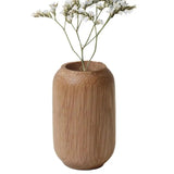 Wooden Flower Arrangement Vase Natural Table Home Stand Vase Handmade Techniques Vase Decor For Dinner Parties Home Holidays And