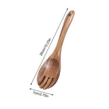 Wooden Spatula For Cooking Wood Spatula Salad Fork Teak Wood Cooking Spoons Wooden Utensils Serving Spoons Kitchen Cookware For