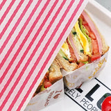 Wrap Paper For Sandwiches 50Pcs Non-Stick Wax Sheets For Sandwiches Food Service Supplies For Biscuit Candy Sandwich Dim Sum